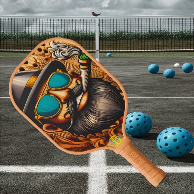 Split-Second Serve: Hombre en una raqueta de bolas (Subido por el creador)