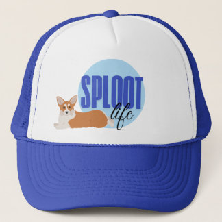 Sploot Life Corgi Dog Funny Blue Gorra