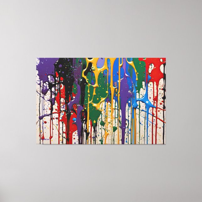 SPLT_25_0001, impresión de lienzo de pintura de ac (Anverso)