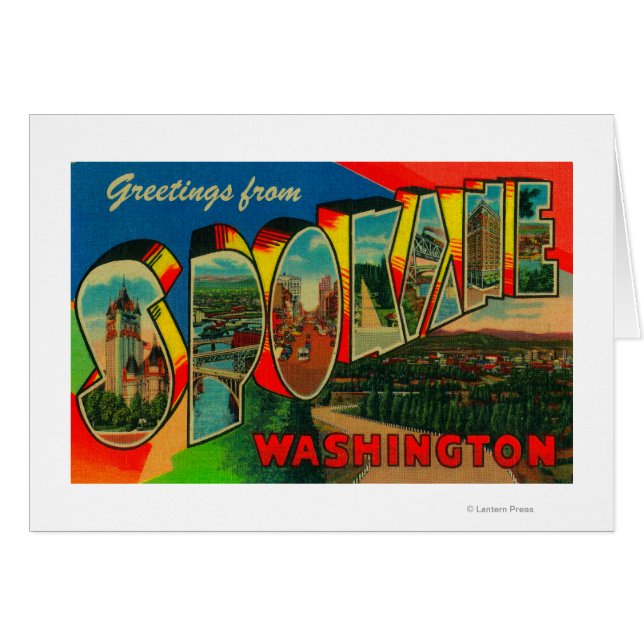 Spokane, Washington - Escenas de letras grandes 2 (Anverso (Horizontal))