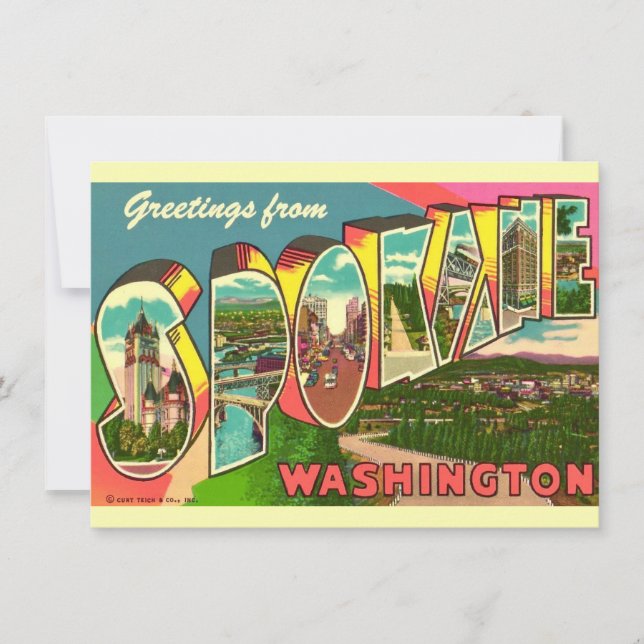 Spokane Washington Moving Invitación (Anverso)
