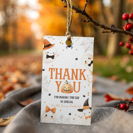 Spookkin Pumpkin Birthday Gracias Etiqueta