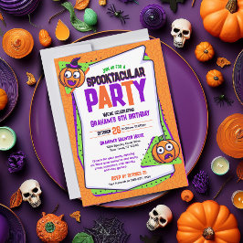 Spooktacular Pumpkins Invitación de cumpleaños