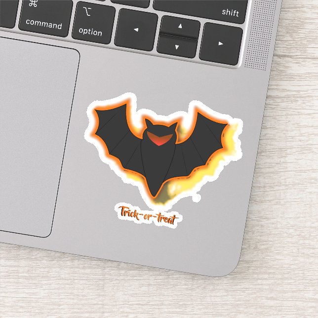 Spooky Bat Halloween Vinyl Pegatina (Detalle)