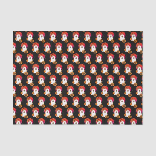 SPOOKY BOO-DOG-Hojas de papel de tejidos (Anverso)