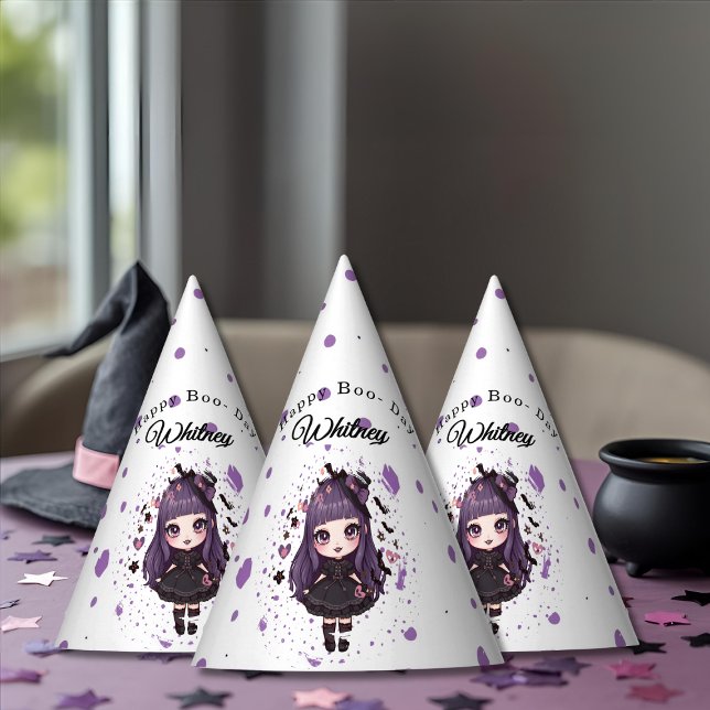 Spooky Cute chica Gorra de cumpleaños (Spooky Cute girl Birthday Hat)