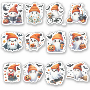 Spooky Cute Ghost Pegatina Collection