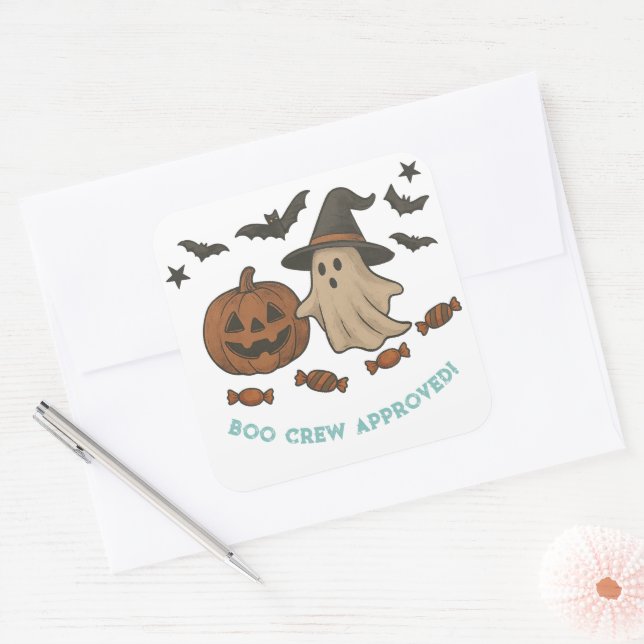 Spooky Cute Halloween Pegatina - Boos, bats & Cand (Sobre)