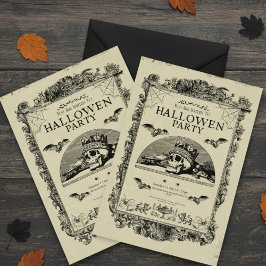 Spooky, Cute, match vibes Invitación a Halloween