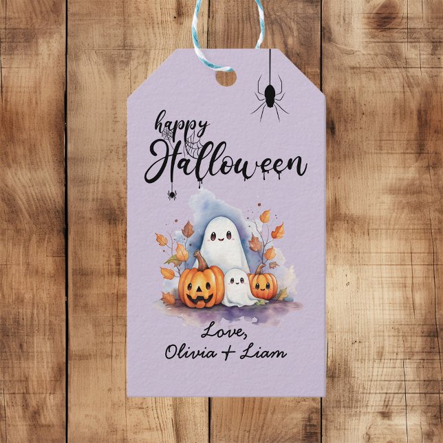 Spooky Cute Personalizable Halloween etiqueta de r (Subido por el creador)