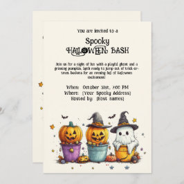 Spooky HALLOWEEN BASH Invitación