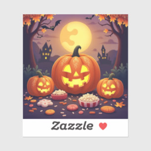 Spooky Happy Halloween Pegatina