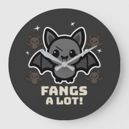 Spooky Kawaii Bat Halloween Gran Reloj