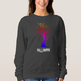 "Spooky Sweater Style: Moda de árbol de Halloween"