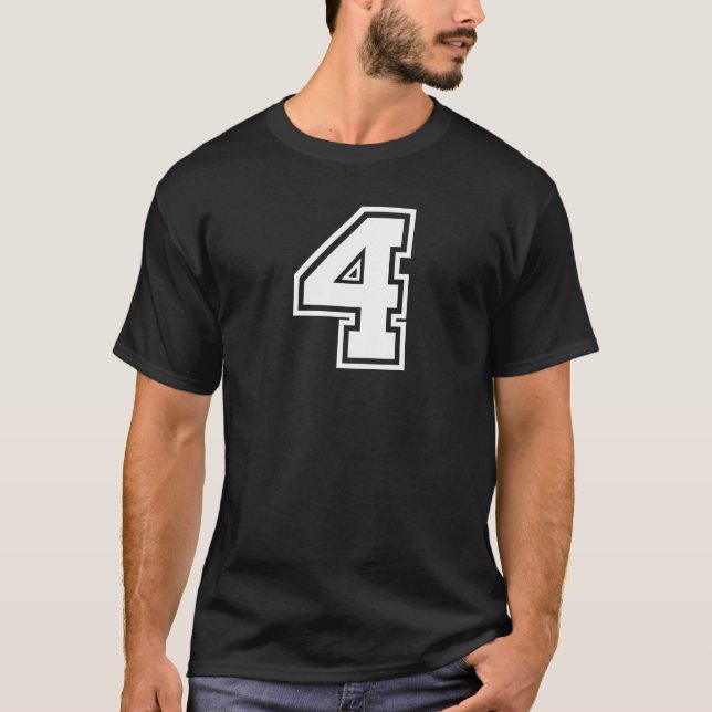 Sports Jersey Favorite Lucky Number #4 (Anverso)