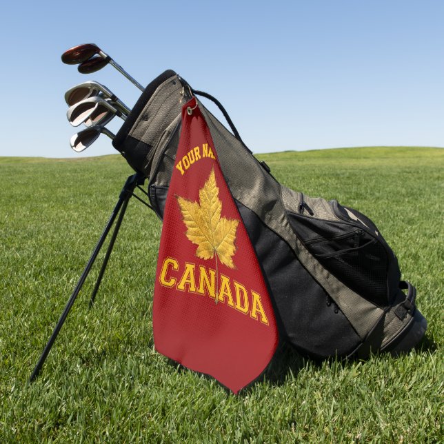 Sporty Canada Golf Towel Canada Golf Toallas Canad (Verde)