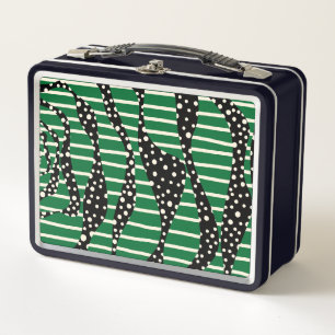 Spots and Stripes 2 - Verde, crema y negro