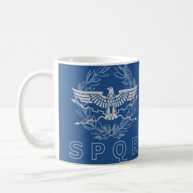 SPQR la taza del emblema del imperio romano (Izquierda)
