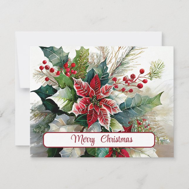Spray de Navidad acuarela personalizado (Anverso)