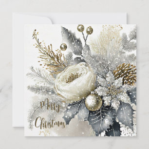 Spray de Navidad plateado y dorado personalizado
