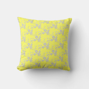 Spray floral, COJÍN DECORATIVO amarillo-blanco de
