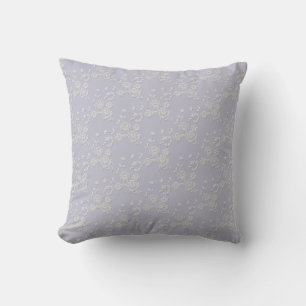 Spray floral, COJÍN DECORATIVO morado-blanco-cuadr