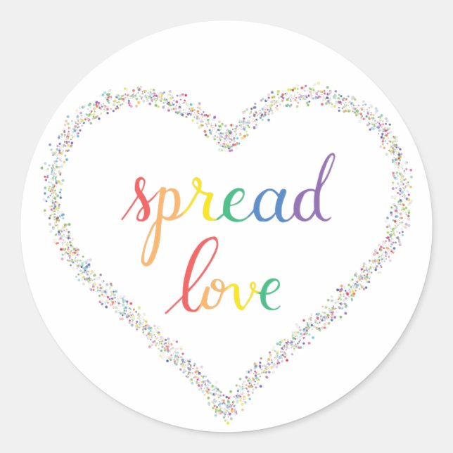 Spread Love Pegatina (Anverso)