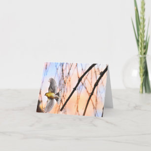 "Spread Your Wings" (Goldfinch) - Tarjeta de nota 