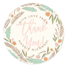 Sprigs cálidos Género Otoño Bebé Gracias Pegatina