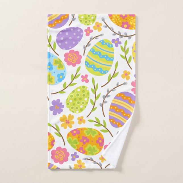 Spring & Easter Holiday Seamless Pattern Gift (Toalla de mano)