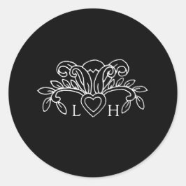 Spring fleur de lis style elegante Pegatina de bod