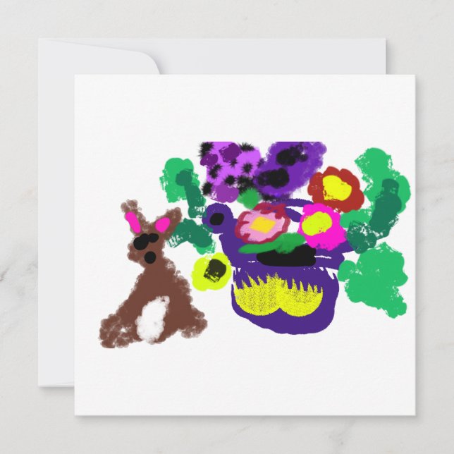 Spring flowers Rabbit joy (Anverso)