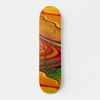 Spring Lover Abstract Art  Skateboard