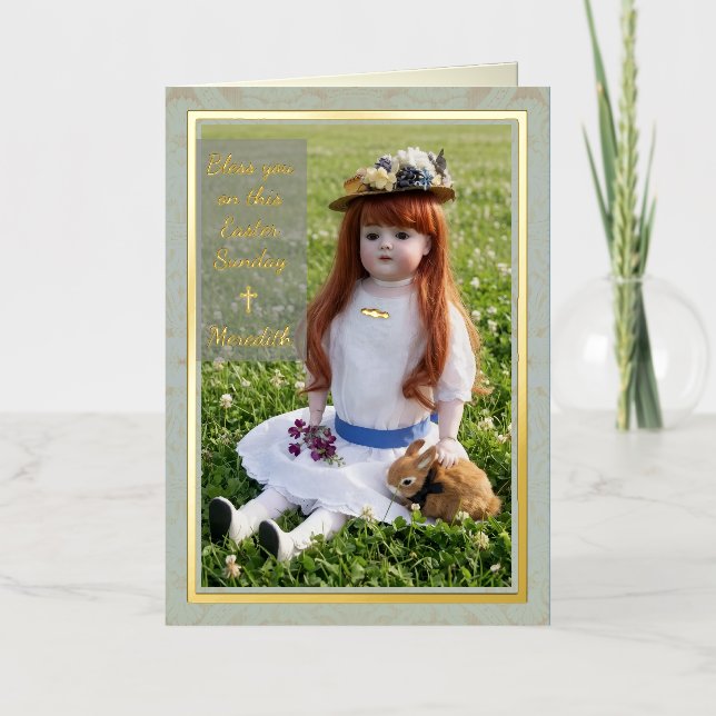 Spring Meadow Antique Doll Foil Card (Anverso)