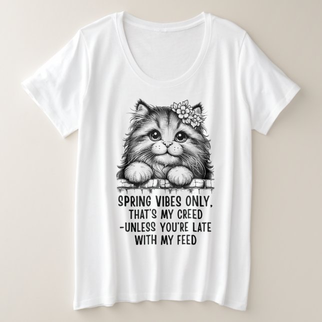 Spring Vibes Only - Funny Cat Lover (Anverso del diseño)