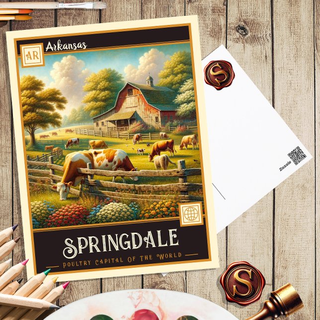 Springdale, Arkansas | Postal de época (Subido por el creador)