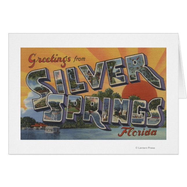 Springs plateados, Florida - Escenas de letras gra (Anverso (Horizontal))