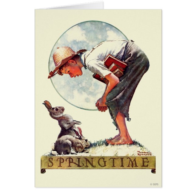 Springtime, muchacho 1935 con el conejito (Frente)