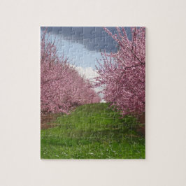 Springtime Peach Orchard Jigsaw Puzzle