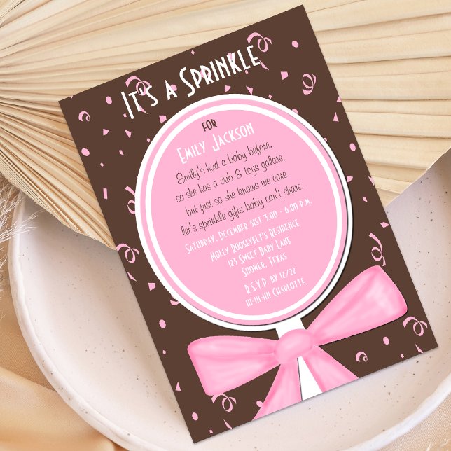 Sprinkle Baby Invitación Chica Ducha (Subido por el creador)