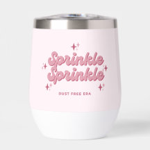 Sprinkle Sprinkle Tumbler de vino termal rosa