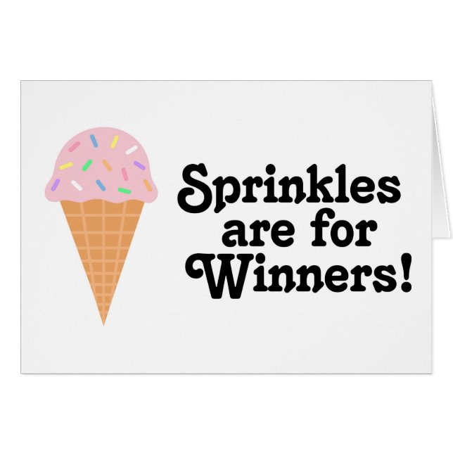 ¡Sprinkles está para los ganadores, campeón! (Anverso (Horizontal))