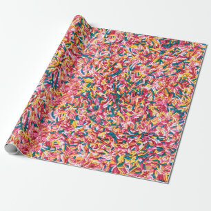 Sprinkles Jimmies Diversión Comida Papel de envolv