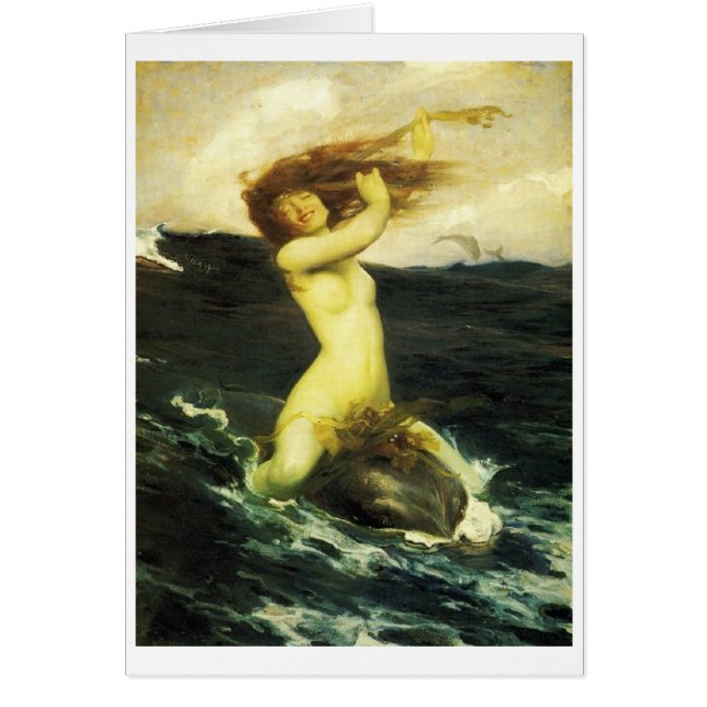 Sprite de agua que monta un delfín (Frente)