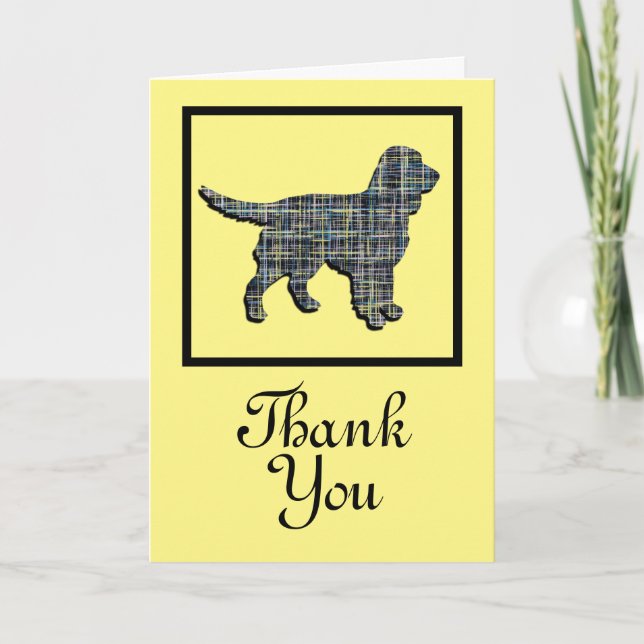 Sprocker Spaniel Dog Gracias Tarjeta De Saludo (Anverso)