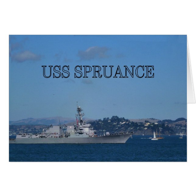 Spruance de USS (Anverso (Horizontal))