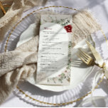 Spruce & Lace | Menú Boda floral de invierno<br><div class="desc">Aumente su recepción de bodas de invierno con nuestro delicioso menú de Boda floral Spruce & Lace Winter. Con una elegante mezcla de rosas rojas profundas, delicados florales blancos y exuberante vegetación, el diseño de este menú evoca el encanto acogedor de una celebración de invierno sin hacer referencia a la...</div>