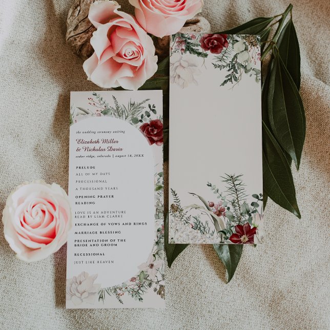 Spruce & Lace | Programa de Boda Floral de Inviern (Subido por el creador)