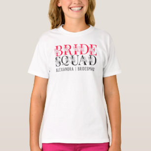 Squad de la Novia Camiseta de Dama de Honor para