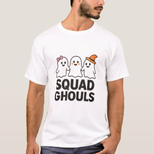 Squad Ghouls Funny Halloween Amigos Camiseta
